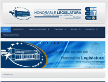 Tablet Screenshot of legislaturaformosa.gob.ar